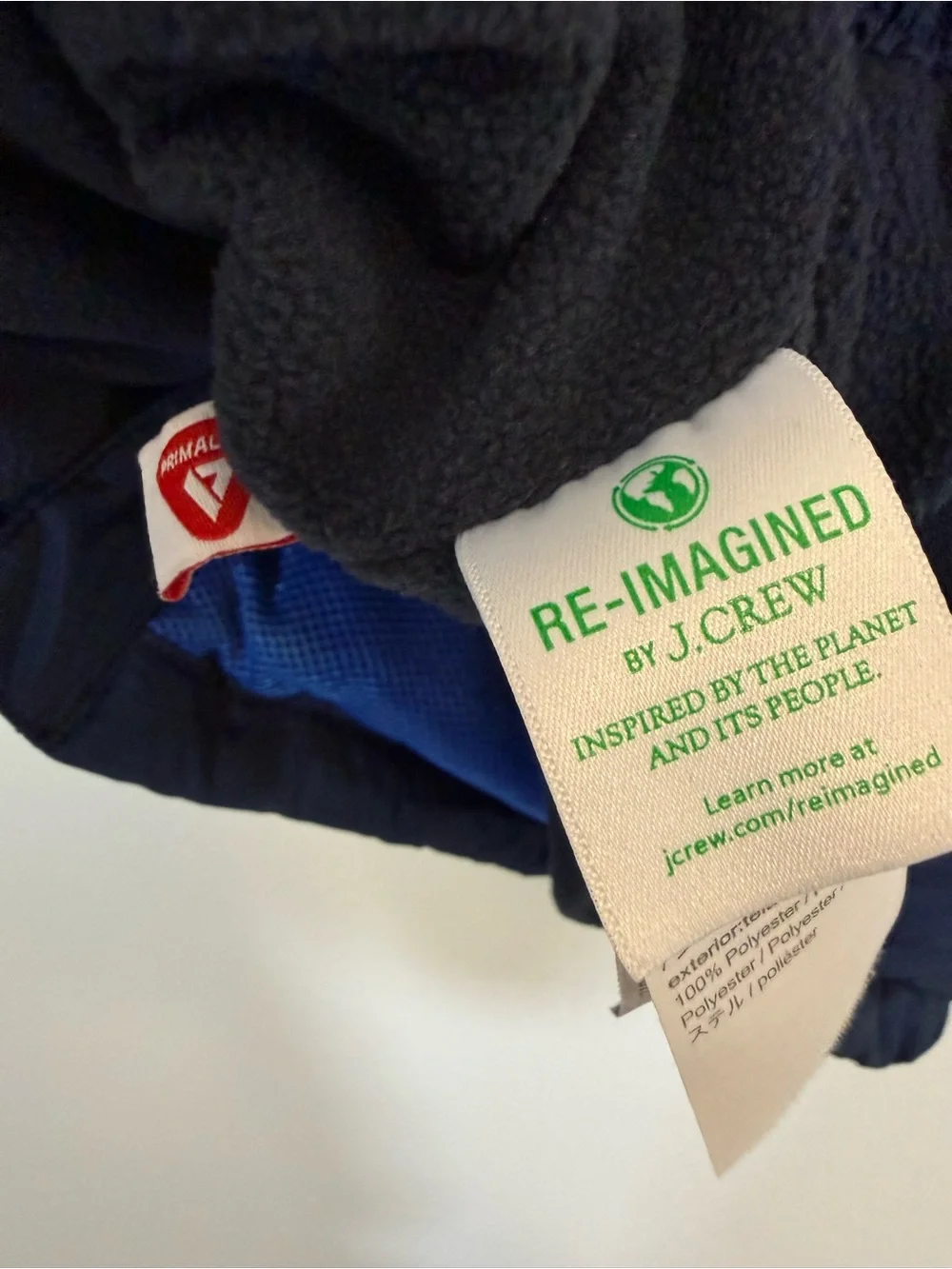 Crewcuts Navy Hooded Puffer Jacket boys large hood ski winter coat j crew snow